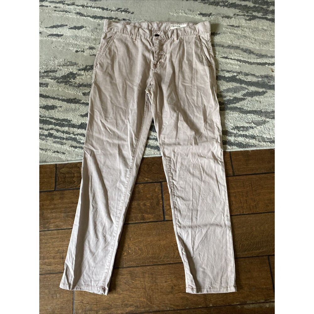Pistola Pants Womans 29x27 Pink Lyocell Stretch High Rise Straight‎ Ankle Leg